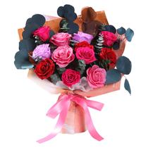 Buquê de Flores Preservadas Lovenfold 12 Rosas Mistas Buquê de Flores Preservadas Lovenfold 12 Rosas Mistas