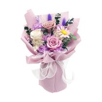 Buquê de flores preservadas QOEAZY Flowers com caixa de presente Buquê de flores preservadas QOEAZY Flowers com caixa de presente