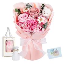 Buquê de Flores Preservadas Shearly Rosas Eternas em Caixa de Presente Buquê de Flores Preservadas Shearly Rosas Eternas em Caixa de Presente