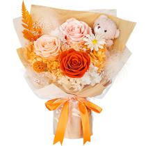 Buquê de flores preservadas SOLUNOX 3 Real Forever Flowers