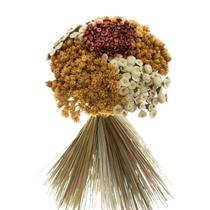 Buque de Flores Secas De Pé Marrom