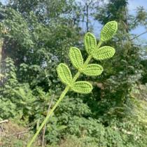 Buquê De Folhas De Eucalipto Artificial De Malha Crochê Plantas Falsas Decorações De Festa De