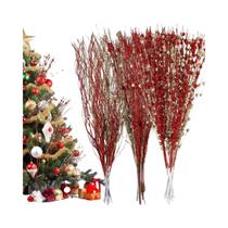 Buquê De Frutas Artificiais Com Glitter Para Decoração De Árvore De Natal, 9 a 18 Peças, Presentes Buquê De Frutas Artificiais Com Glitter Para Decoração De Árvore De Natal, 9 a 18 Peças, Presentes