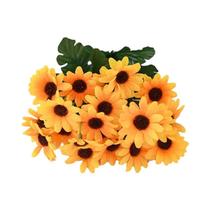 Buquê De Girassóis Artificiais Com 7 Cabeças Decoração Para Casa Flores De Casamento