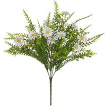 Buquê de Margarida branca com folhagem x14 37 cm