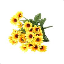 Buquê de Mini Girassóis com 22 Flores Artificial