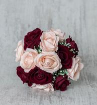 Buquê De Noiva Artificial Para Casamento rosas realistas - império das flores