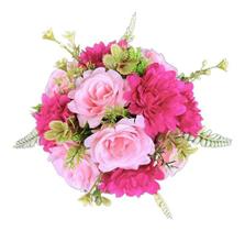 Buquê De Noiva Flores Casamento Civil Religioso Fúcsia Rosa - império das flores