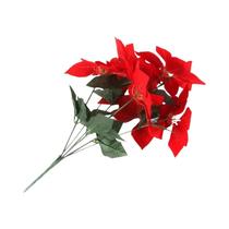 Buquê De Poinsettias Artificiais Vermelhas Flores De Natal Enfeites Para Árvore De Natal Decorações