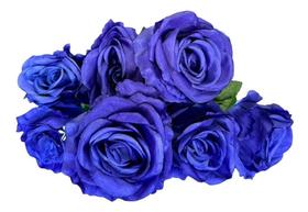 Buquê De Rosa Grande Artificial Com 9 Flor ul