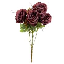 Buquê de Rosas 7 Flores Lilás Rustic 40cm - Vivaflor Decor Buquê de Rosas 7 Flores Lilás Rustic 40cm - Vivaflor Decor