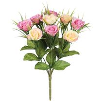 Buquê de Rosas amarelo outono com rosa x9 31 cm Buquê de Rosas amarelo outono com rosa x9 31 cm