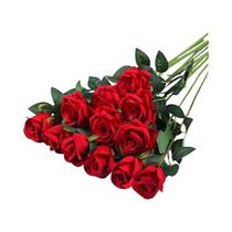 Buquê De Rosas Artificiais Realistas 20 Peças Para Casamentos, Aniversários, Decoração De Casa E