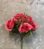 Buque de Rosas com botões - 38x18x16cm - Goiaba - Flórida Decorações