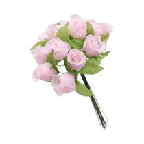 Buquê De Rosas De Seda De 2cm 12 Peças Flor Artificial De Alta Qualidade Para Decoração De Casamento