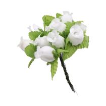 Buquê De Rosas De Seda De 2cm, 12 Peças, Flores Artificiais De Alta Qualidade Para Decoração De