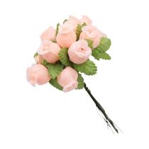 Buquê De Rosas De Seda De 2cm, 12 Peças, Flores Artificiais De Alta Qualidade Para Decoração De