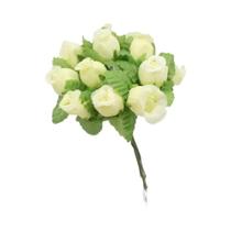 Buquê De Rosas De Seda De 2cm, 12 Peças, Flores Artificiais De Alta Qualidade Para Decoração De