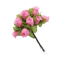 Buquê De Rosas De Seda De 2cm, 12 Peças, Flores Artificiais De Alta Qualidade Para Decoração De