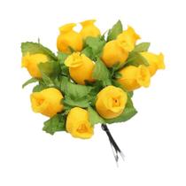 Buquê De Rosas De Seda De 2cm, 12 Peças, Flores Artificiais De Alta Qualidade Para Decoração De