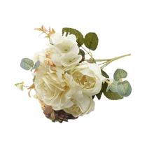 Buquê De Rosas E Peônias Artificiais De Alta Qualidade Para Decoração De Casa, Casamentos,