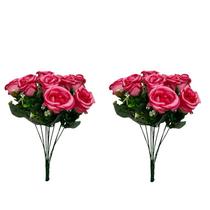 Buquê de Rosas Flor com Folhagem C/ 10 Rosas