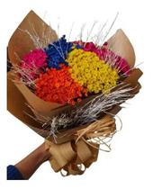 Buque De Sempre Vivas Grande Colorido Para Presente Duravel - Stop Flores