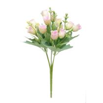 Buquê Decorativico Com 5 Rosas Artificiais 31x14x11cm - Cromus