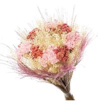 Buque Flor Seca Desidratada sementinha Rosa Bebe