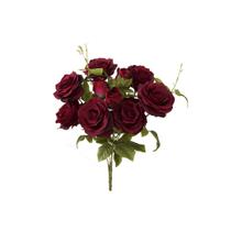 Buquê Flores Artificiais Rosas Diana Vermelha Formosinha