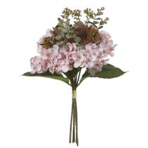 BUQUE HORTENSIA RAMALHETE C/FITA X6 (ROSA) 36cm