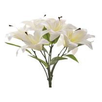 Buquê Lírio X7 Branco 40Cm - Bela Flor