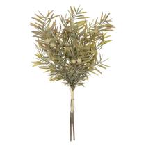 Buque Mamona Ramalhete Com Fita Creme Outono 58cm Buque Mamona Ramalhete Com Fita Creme Outono 58cm