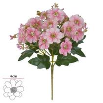 BUQUE MARGARIDA X15 FLORES (CREME OUTONO ROSA) 25cm