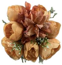 Buquê Noiva Peônias Artificiais Casamento Festa Bodas Flor/DEBUTANTE/DAMINHA/BODAS/CASAMENTO