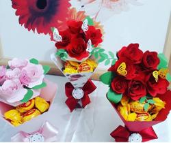 Buquê pequeno para 8 bombons Buquê pequeno para 8 bombons