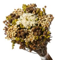 Buquê Preservado Rústico Colorido I Flores Desidratadas