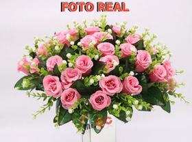 Buquê Rosas C/36 Flores Arranjo Enfeite Decolacao P Eventos