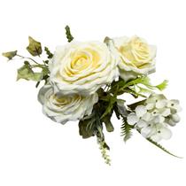 Buquê Rosas Flores Artificial Qualidade Realismo Decoração Luxo