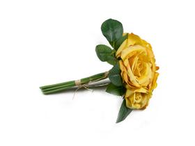Buque Rosas X7 Amarela 2 Tons 28cm - Bekasa
