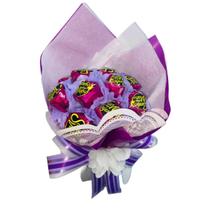 Buquê Roxo Com Chocolate Sonhos de Valsa