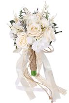 Buquês de casamento CEWOR Artificial Roses Bridesmaid