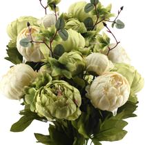 Buquês de peônias de flores de seda artificial FiveSeasonStuff Buquês de peônias de flores de seda artificial FiveSeasonStuff