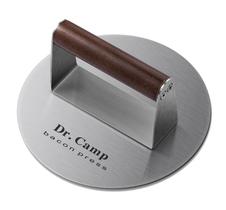 Burger Press Dr.Camp Alça de madeira de aço inoxidável de 18 cm