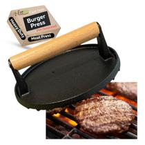 Burger Press Evelots Cast Iron Heavy Duty Pré-temperado