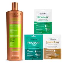 Burix One Prohall 1 Litro +Cronograma Capilar Premium 3x50g