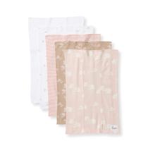 Burp Cloths Burt's Bees Baby 100% algodão orgânico, pacote com 5 Burp Cloths Burt's Bees Baby 100% algodão orgânico, pacote com 5