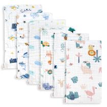 Burp Cloths Maliton Muslin Baby, pacote com 6, 100% algodão, 6 camadas