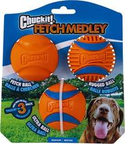 Busque o conjunto de bolas Chuckit! Pacote Dog Medley Medium com 3 Ultra Ball
