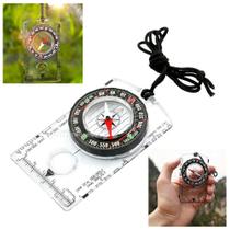 Bússola de Orientação com Régua e Lente À Prova D'água, Ideal para Mapas DC361